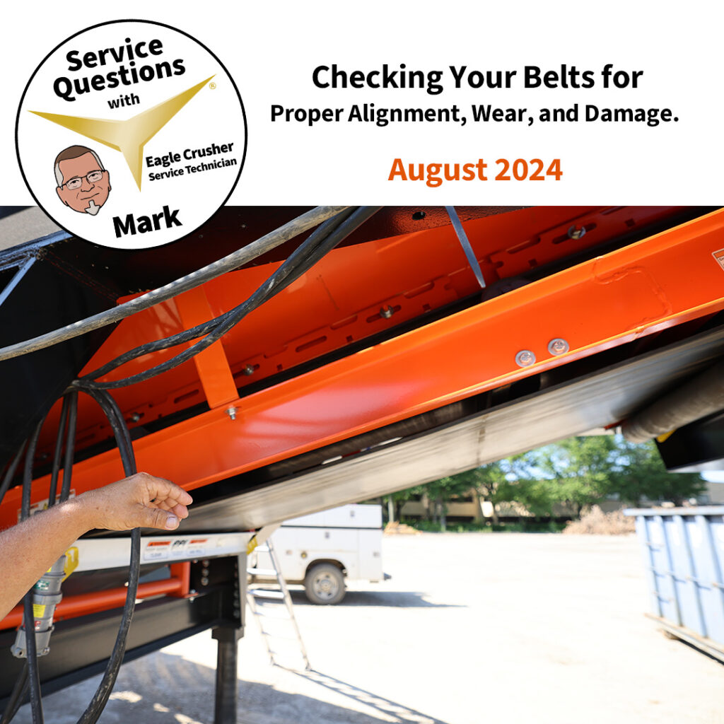 Service Questions: Belt Alignment, Wear, and Damage